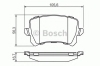 Колодки тормозные задние VW Passat 10-, Tiguan, Audi Q3 11- 0986494344